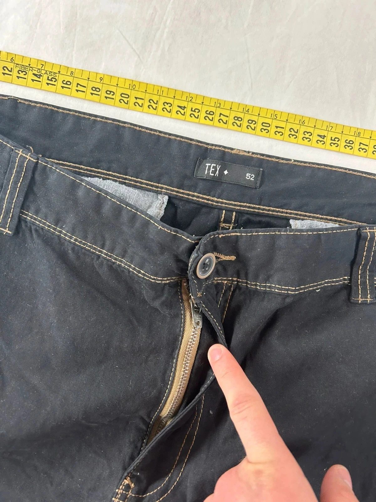 Straight cut black jeans tex – photo 8